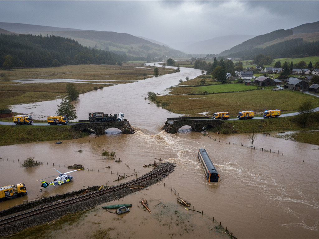 UK government announces £1bn flood recovery package for Scottish Borders and northern England